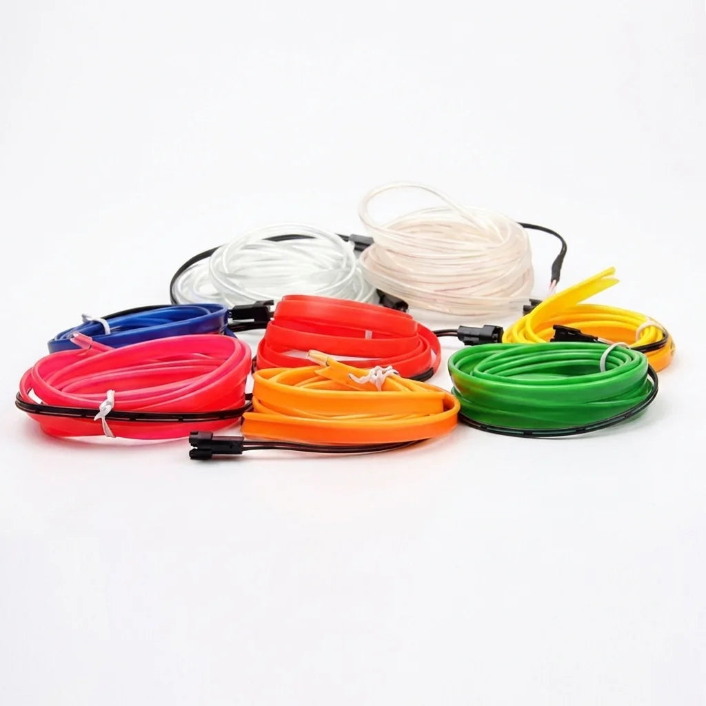 Car Led Strip Light For Neon Party Decoration Light Bicycle Dance Lamp 12V Waterproof USB Strips Lamps