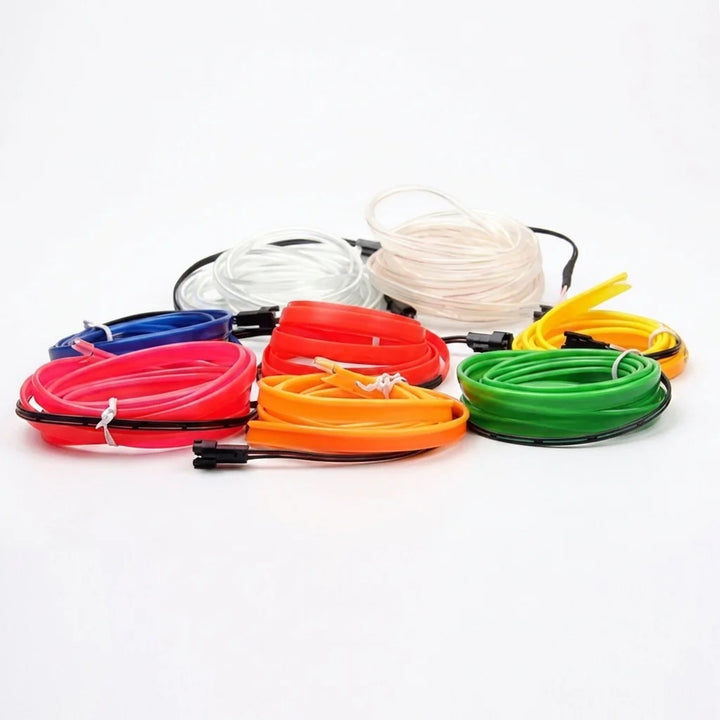 Car Led Strip Light For Neon Party Decoration Light Bicycle Dance Lamp 12V Waterproof USB Strips Lamps
